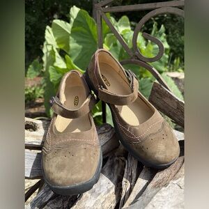 Keen Women’s Mary Jane Leather Shoes Brown Size US 6
